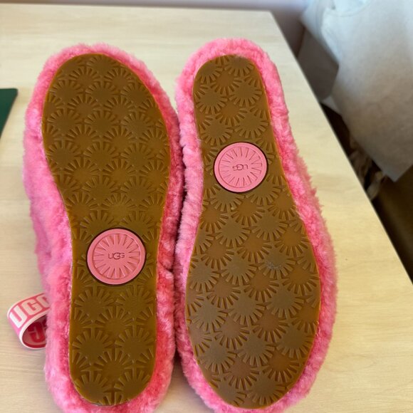 UGG Fluff Yeah Slingback Slippers – Women’s Hot Pink Fuzzy Slippers - Picture 4 of 4